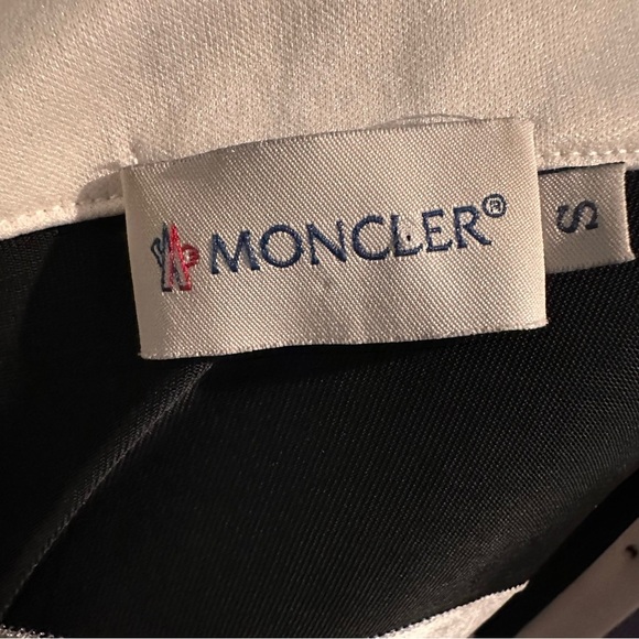 Moncler Midi Dress – Black/White with Gold Stripe Detailing
Size Small - Picture 6 of 7